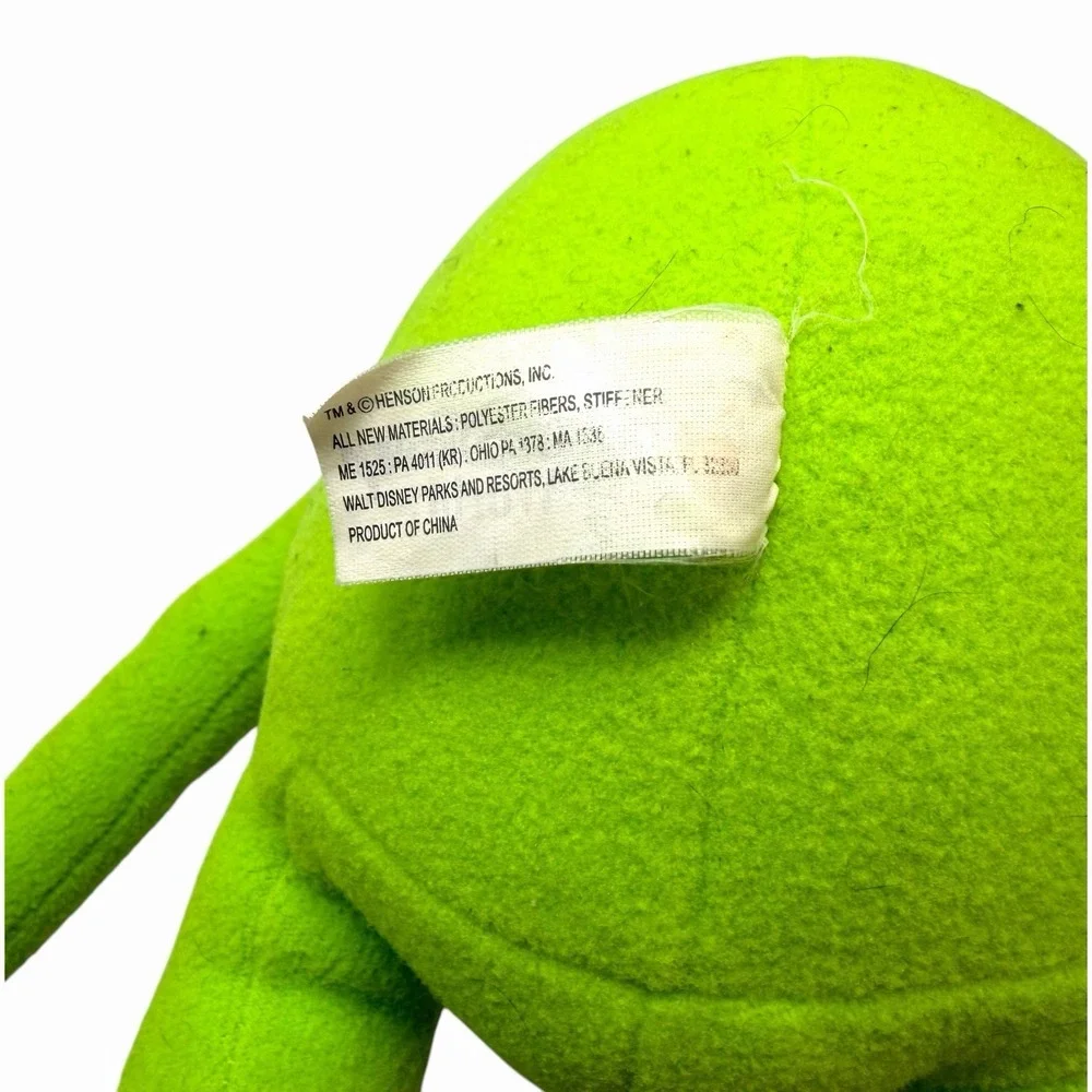 Disney Muppets Kermit the Frog Plush 16 Inch‎ Green Stuffed Animal Jim Henson